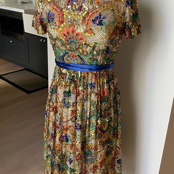 Vintage 60s Elinor Simmons for Malcolm Starr beaded and Sequin dress - Picture 12 of 14